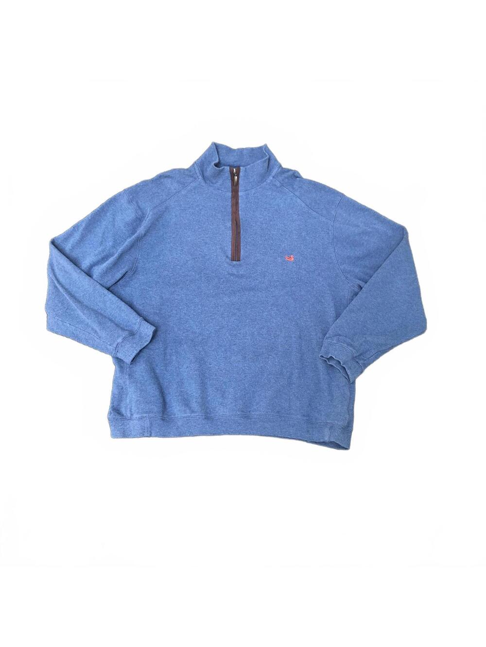 Southern Marsh Blue Half-Zip Pullover Sweatshirt Size 1